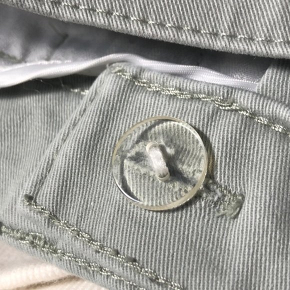 LIKE NEW HAGGAR GRAY/GREEN COTTON CROP 10/30x26 😎 - Picture 11 of 15